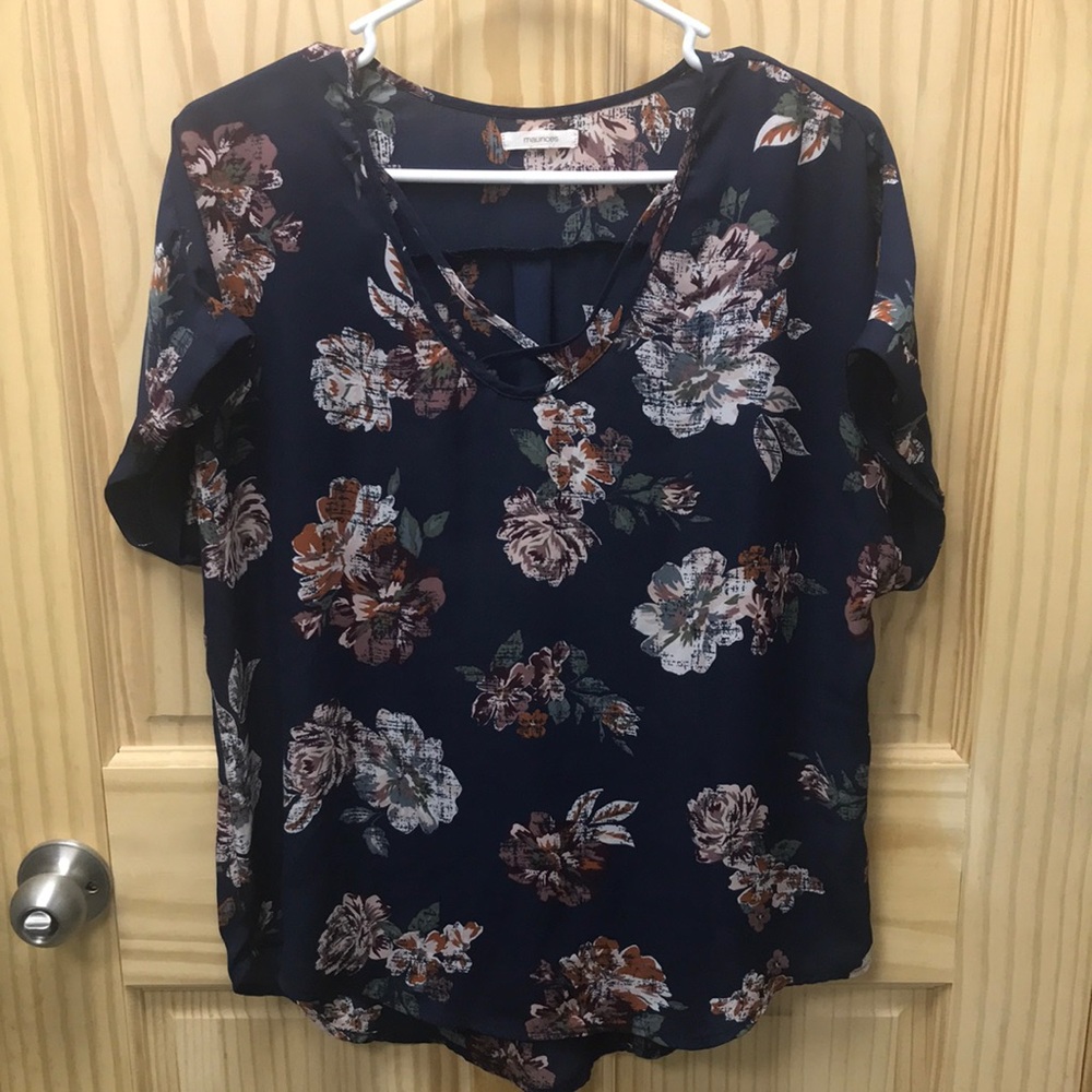Criss Cross Floral Shirt